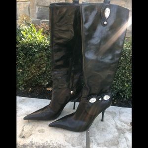Browns Couture Boot w/ crystals sz39 Made in Italy